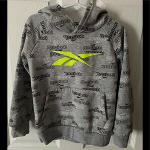 Reebok gray hooded sweatshirt 